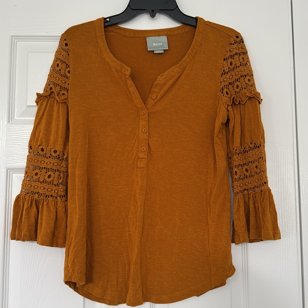 Anthropologie Maeve | Size Small Marigold NWOT Top